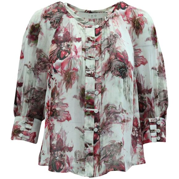 Iro Floral Print Blouse in Multicolor Viscose - Picture 1 of 4
